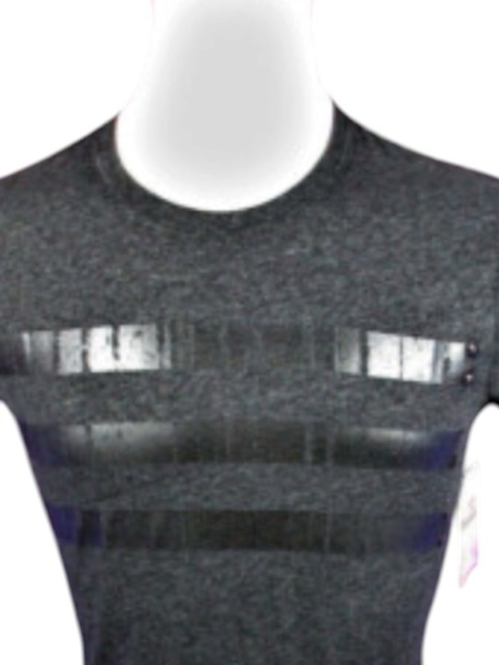 ❤️ Four for 25$ ❤️ Rogue State Mens Charcoal Short Sleeve Tee with Stripe size m